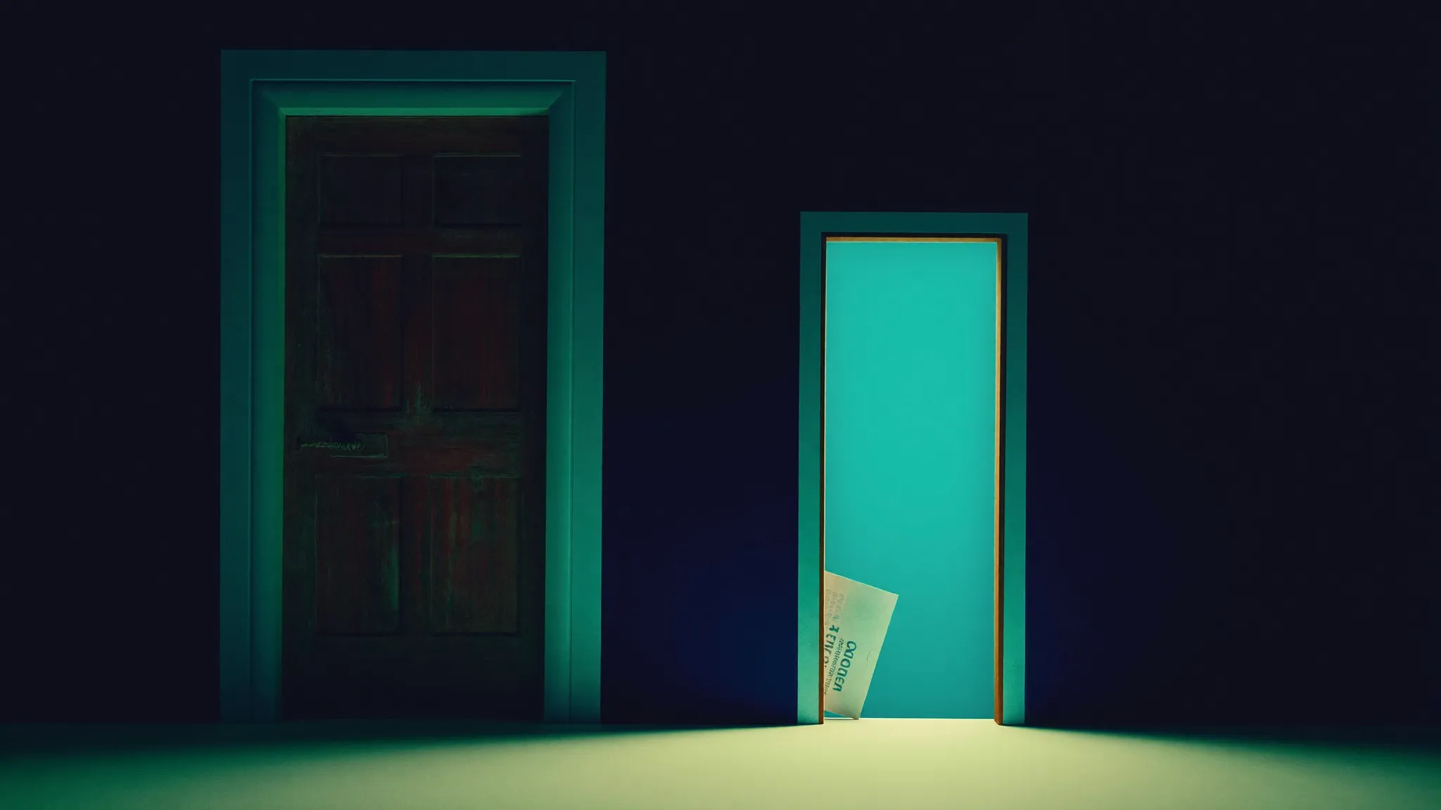 Porta pesante chiusa e porticina aperta illuminata: rendere l'offerta cold-ready col primo passo piccolo